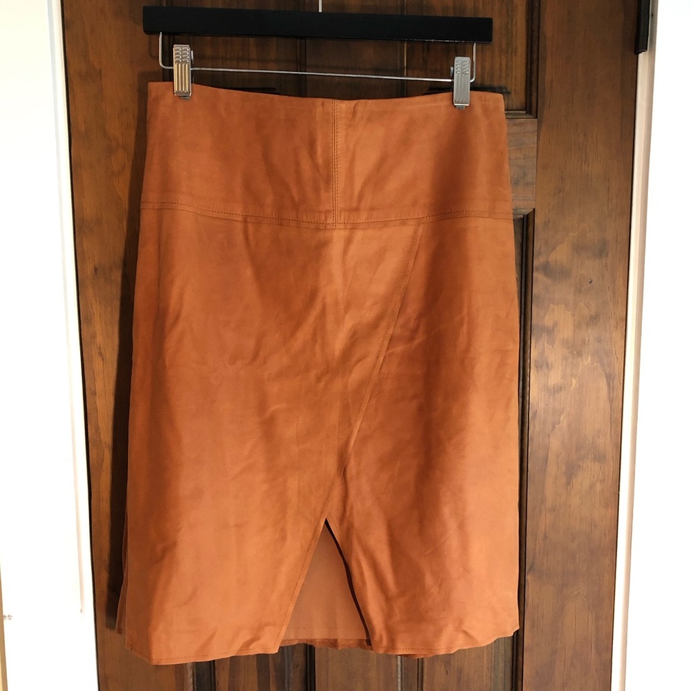 SOLD Club Monaco Leather skirt